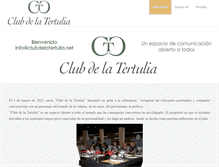 Tablet Screenshot of clubdelatertulia.net